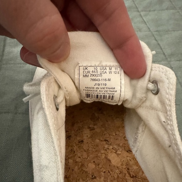 Palladium Boots- Oxford Organic- White- Canvas Upper/ Rubber Outsole- US Mens 11 - Picture 7 of 8